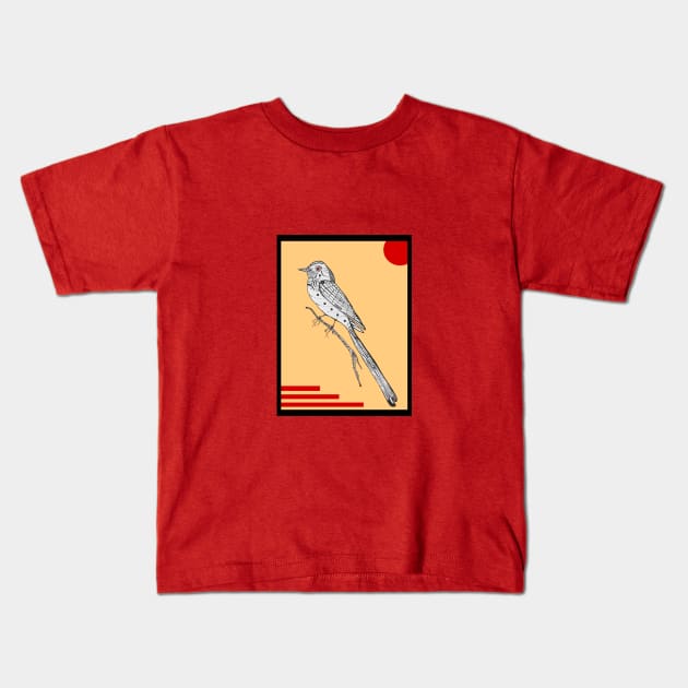 scissor tail Robot Kids T-Shirt by Gregg Standridge